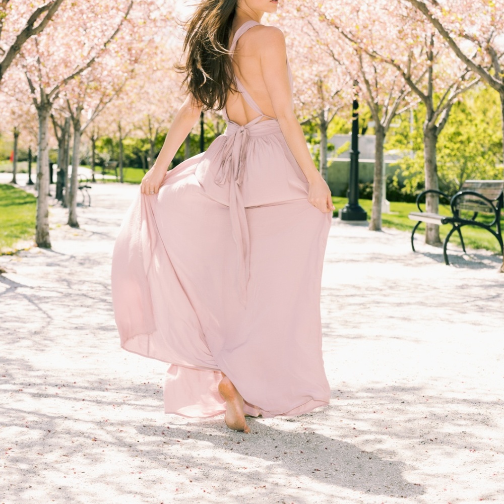 BOHME light pink maxi dress (Small)